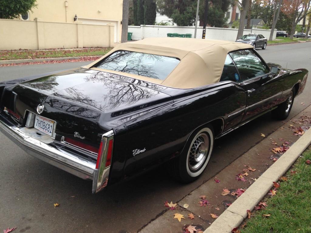 1976 Cadillac Eldorado Convertible Black on black