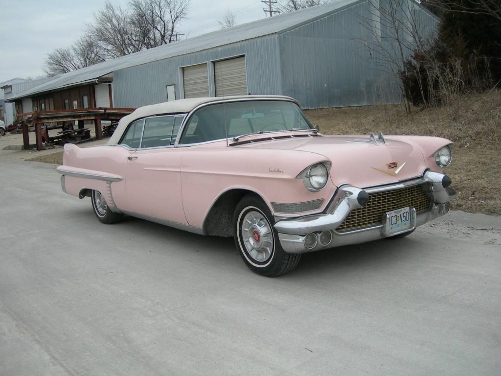 1957 Cadillac Pink Convertible
