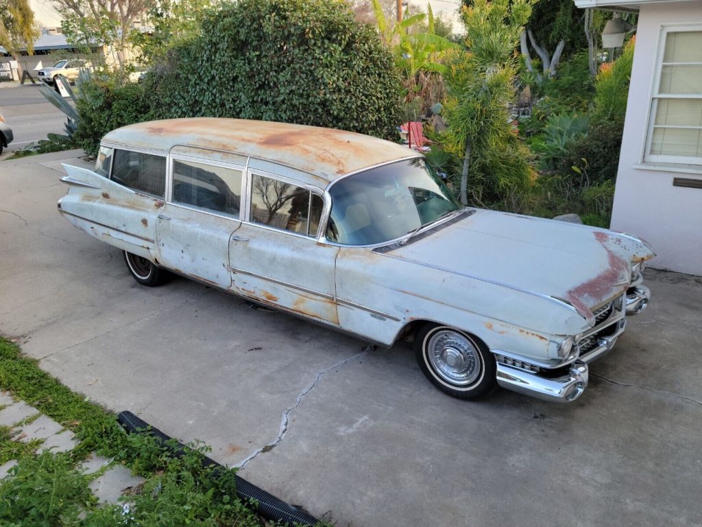 1959 Cadillac Miller Meteor Limo-Style Duplex Combination Hearse Ambulance