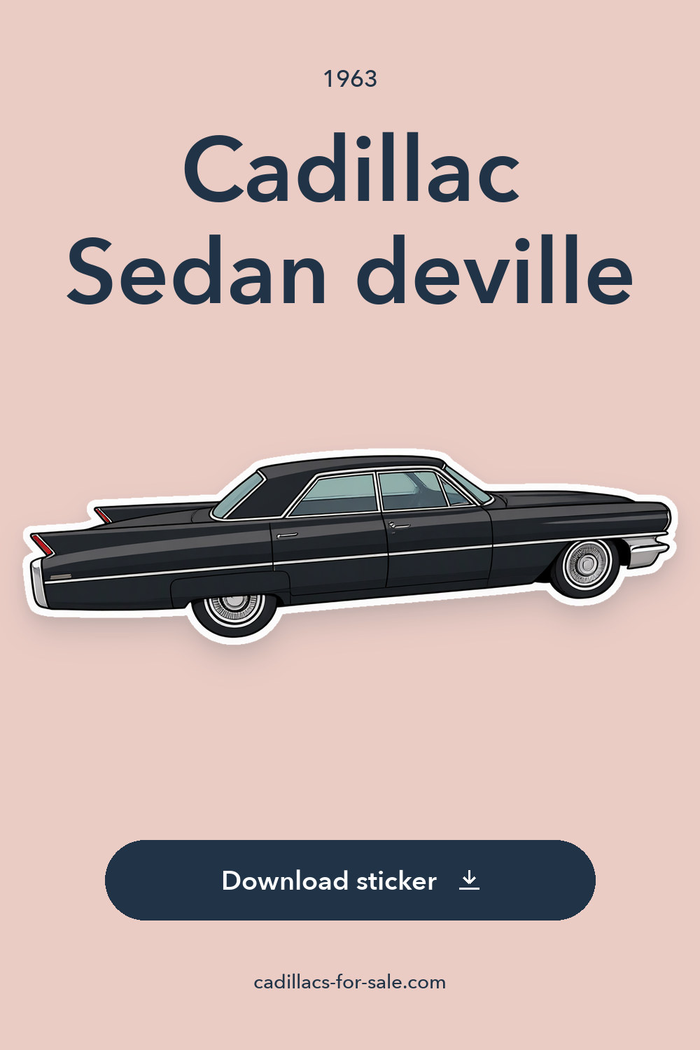 1963 Cadillac Sedan deville sticker preview