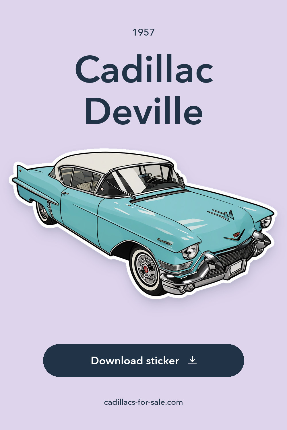 1957 Cadillac Deville sticker preview