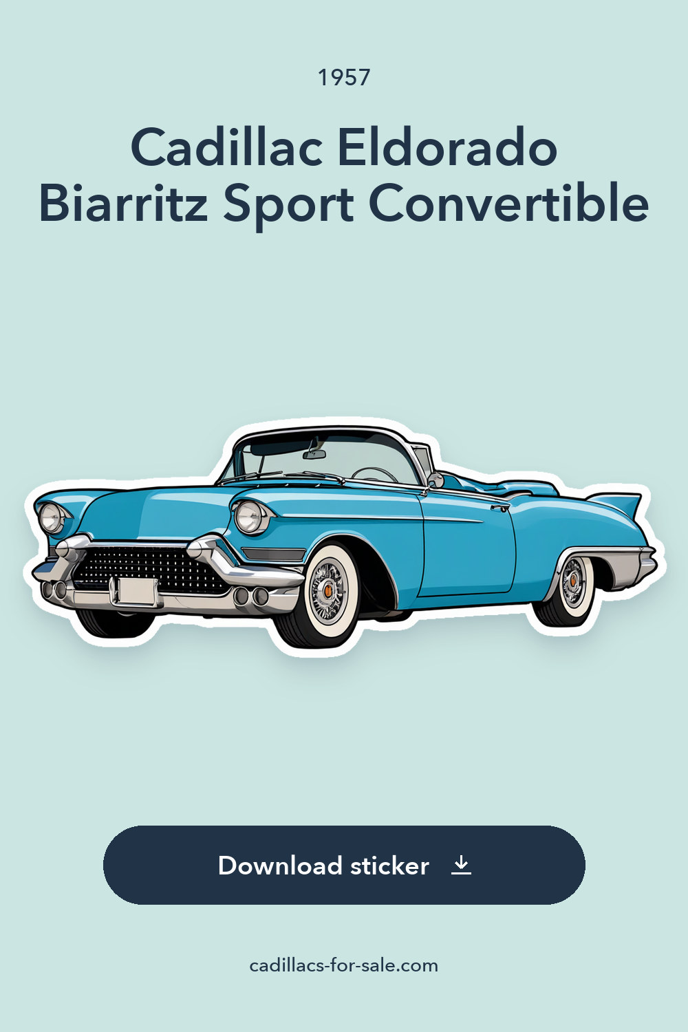 1957 Cadillac Eldorado Biarritz Sport Convertible sticker preview
