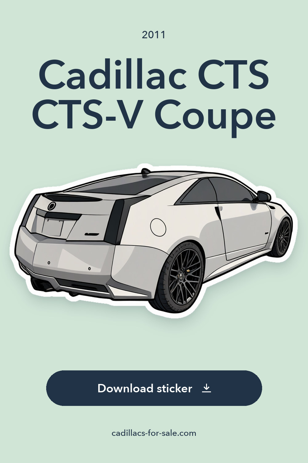 2011 Cadillac CTS CTS-V Coupe sticker preview