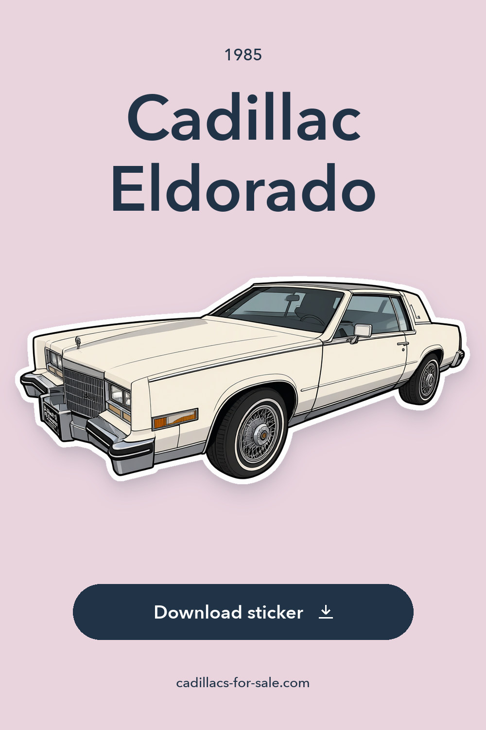 1985 Cadillac Eldorado sticker preview