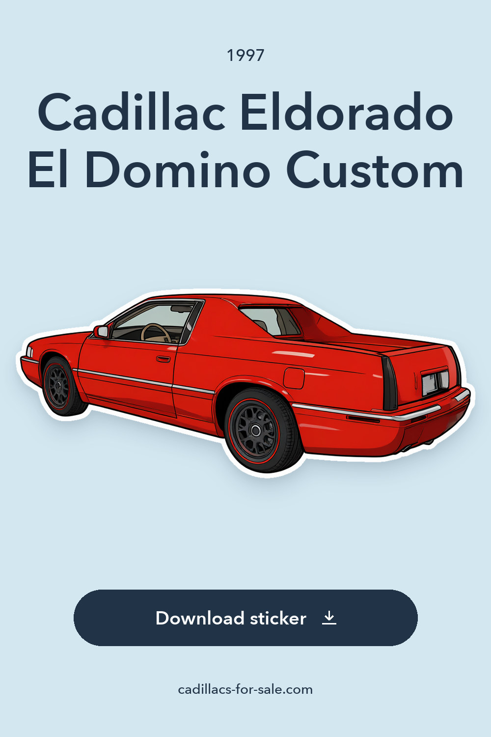 1997 Cadillac Eldorado El Domino Custom sticker preview