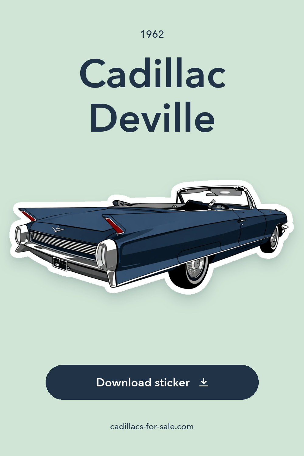 1962 Cadillac Deville sticker preview