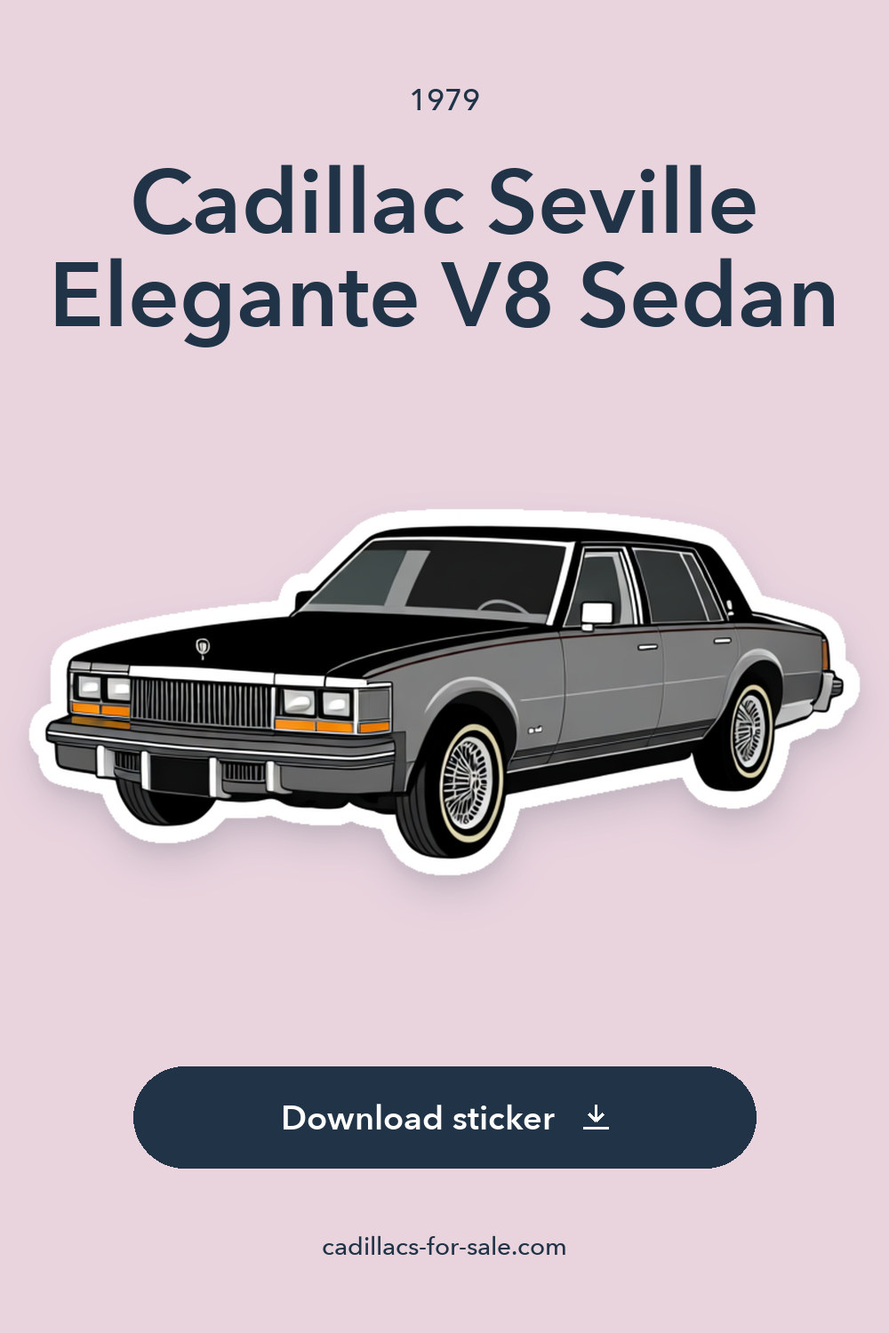 1979 Cadillac Seville Elegante V8 Sedan sticker preview